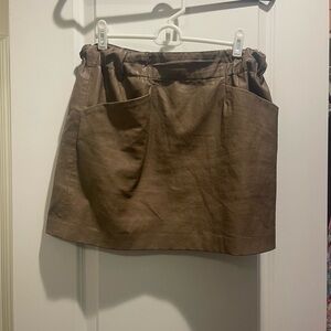 Zara Brown Mini Skirt